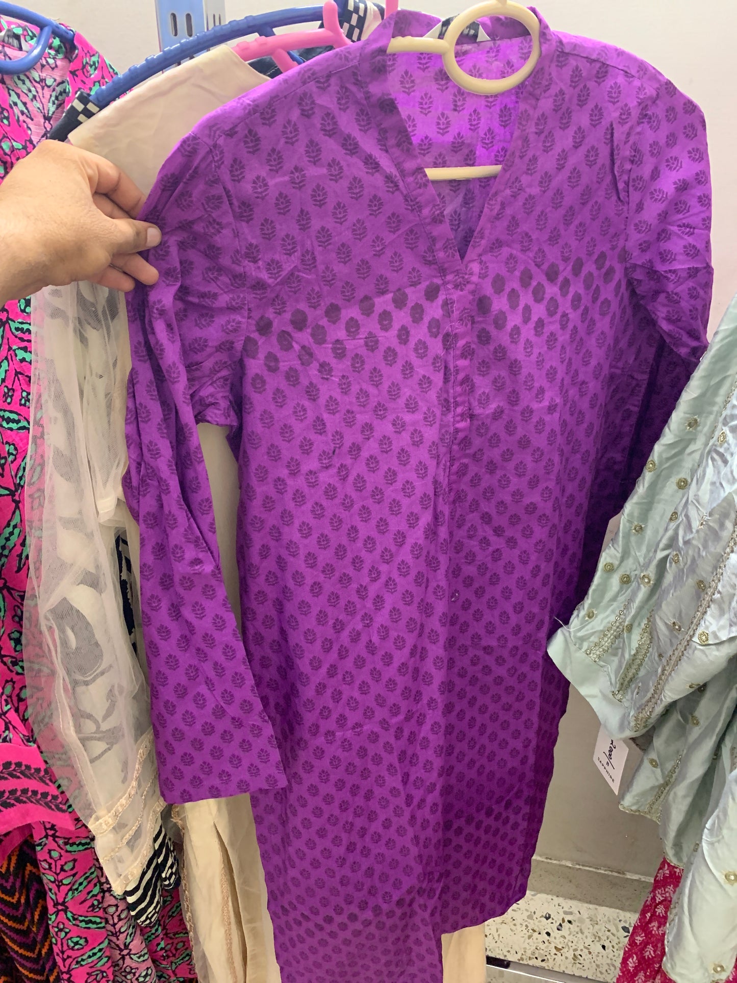 Sapphire purple kurti