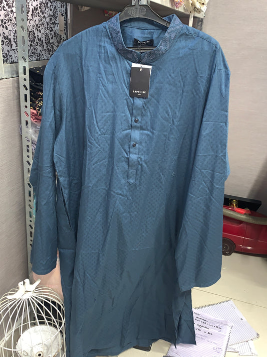 Sapphire printed blue kurta