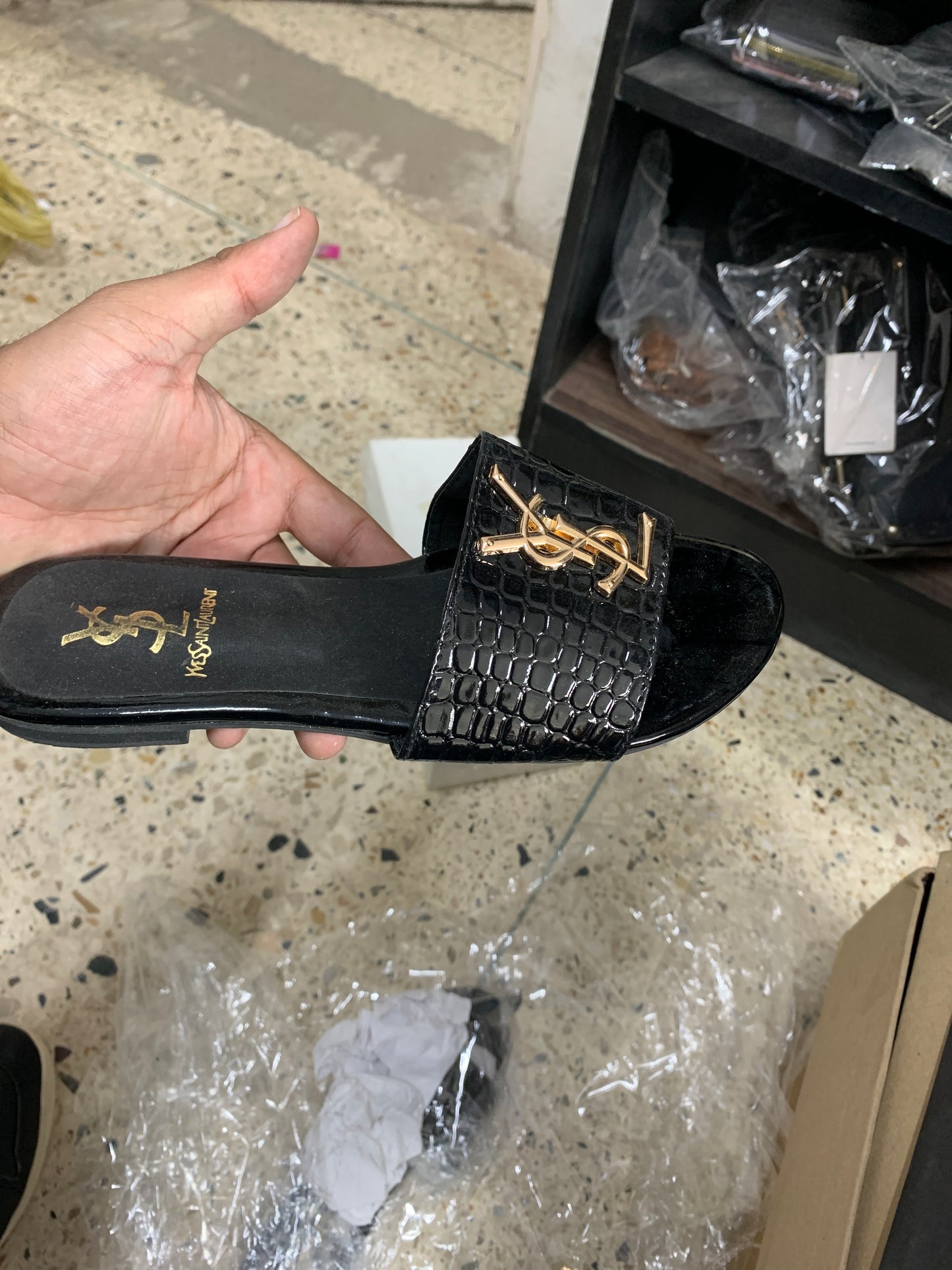 YSL black flats