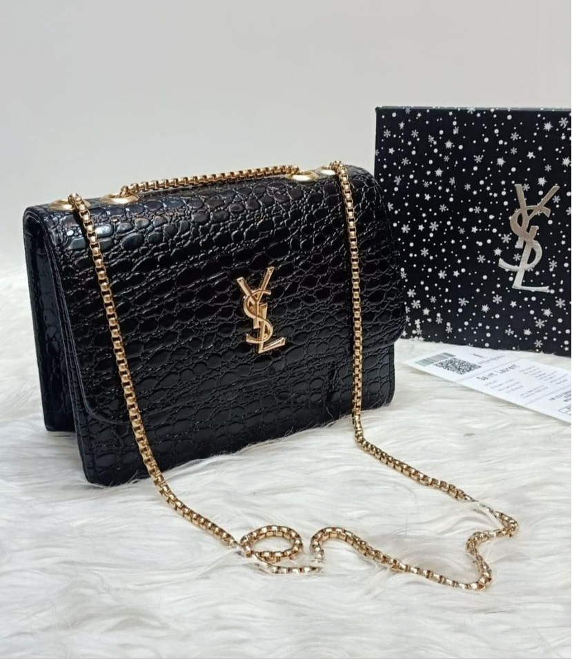 Ysl snake print cross body