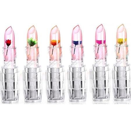 LANELLIE Waterproof Flower Lipstick Jelly Flower Transparent Color Changing Lipstick Flower Jelly Lipstick