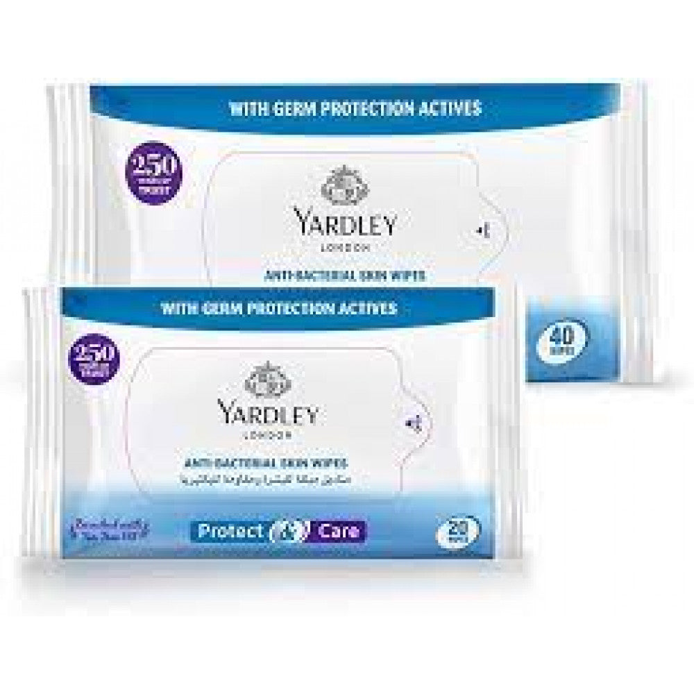 Yardley Anti Bactirial Wipes 40'S