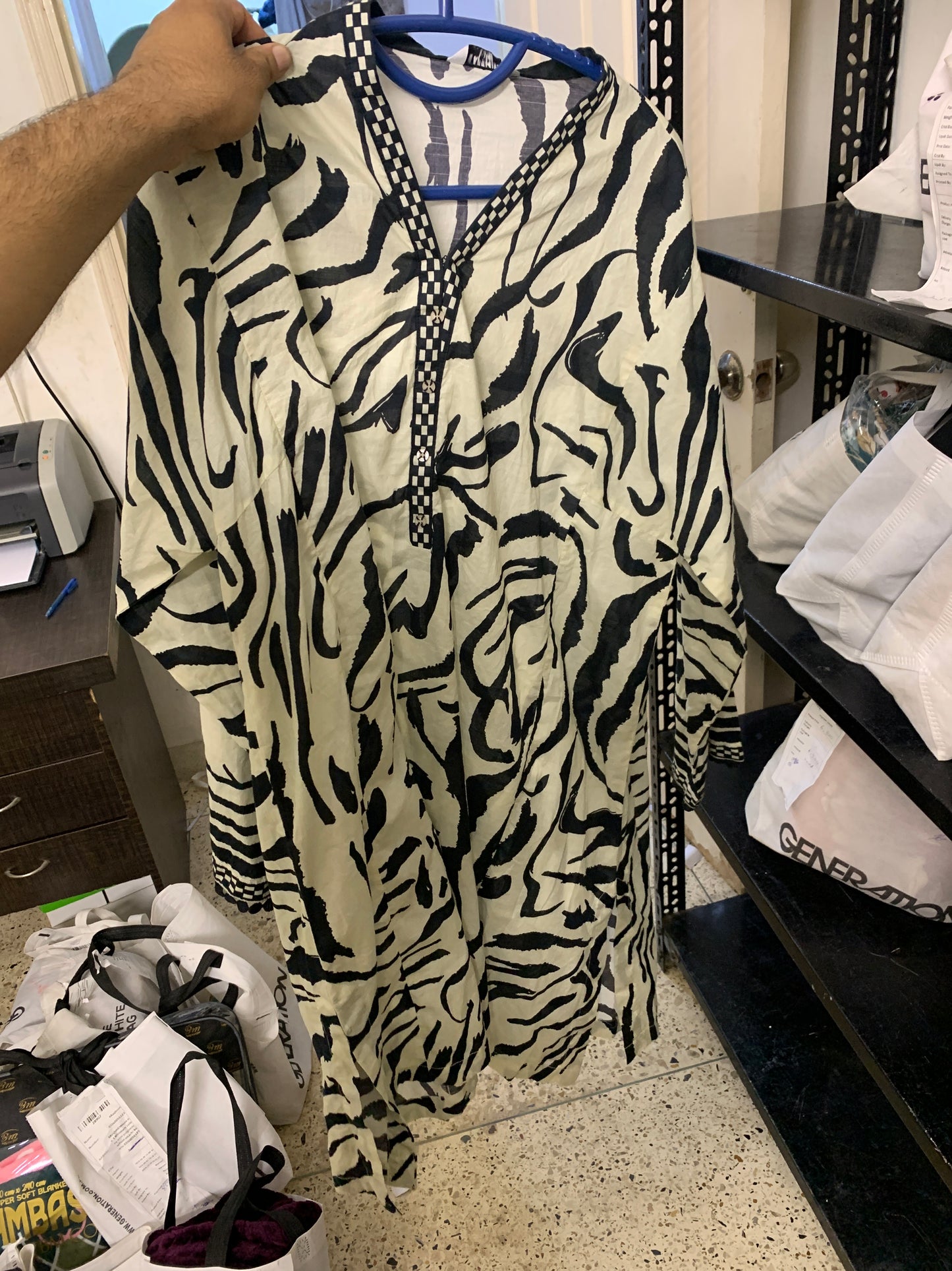 Sapphire black printed kurti