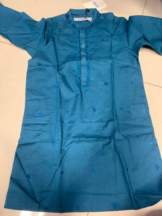 Sapphire blue kids kurta