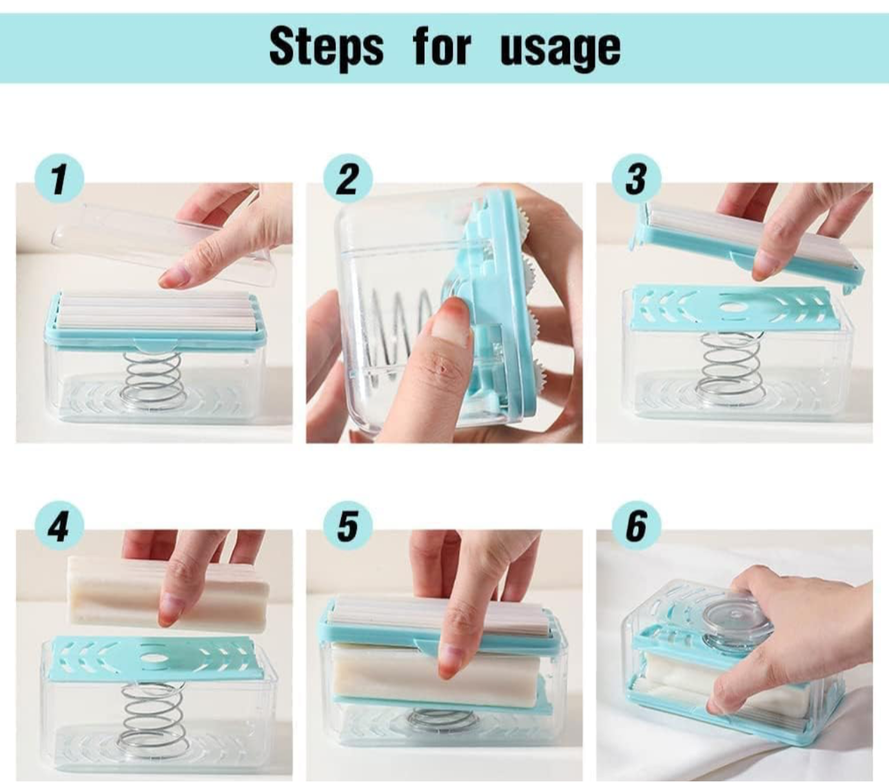 Multifunction Foaming Soap Dish With Drain Soap Box