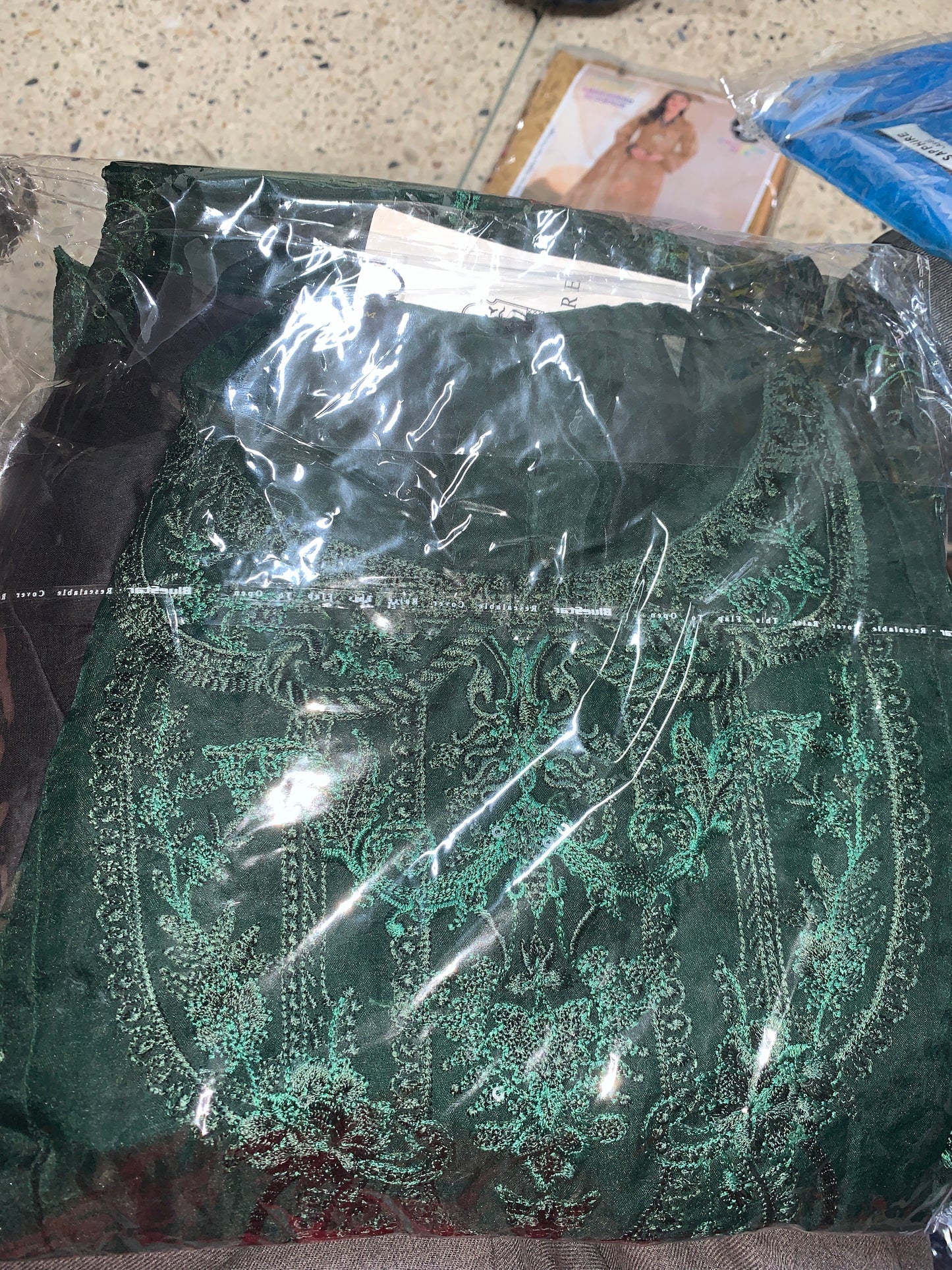 Sapphire green kurti