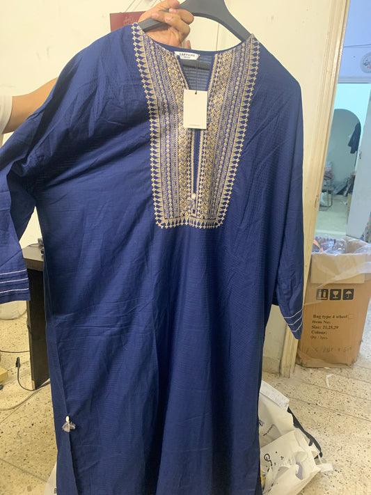 Sapphire blue oversized kurti