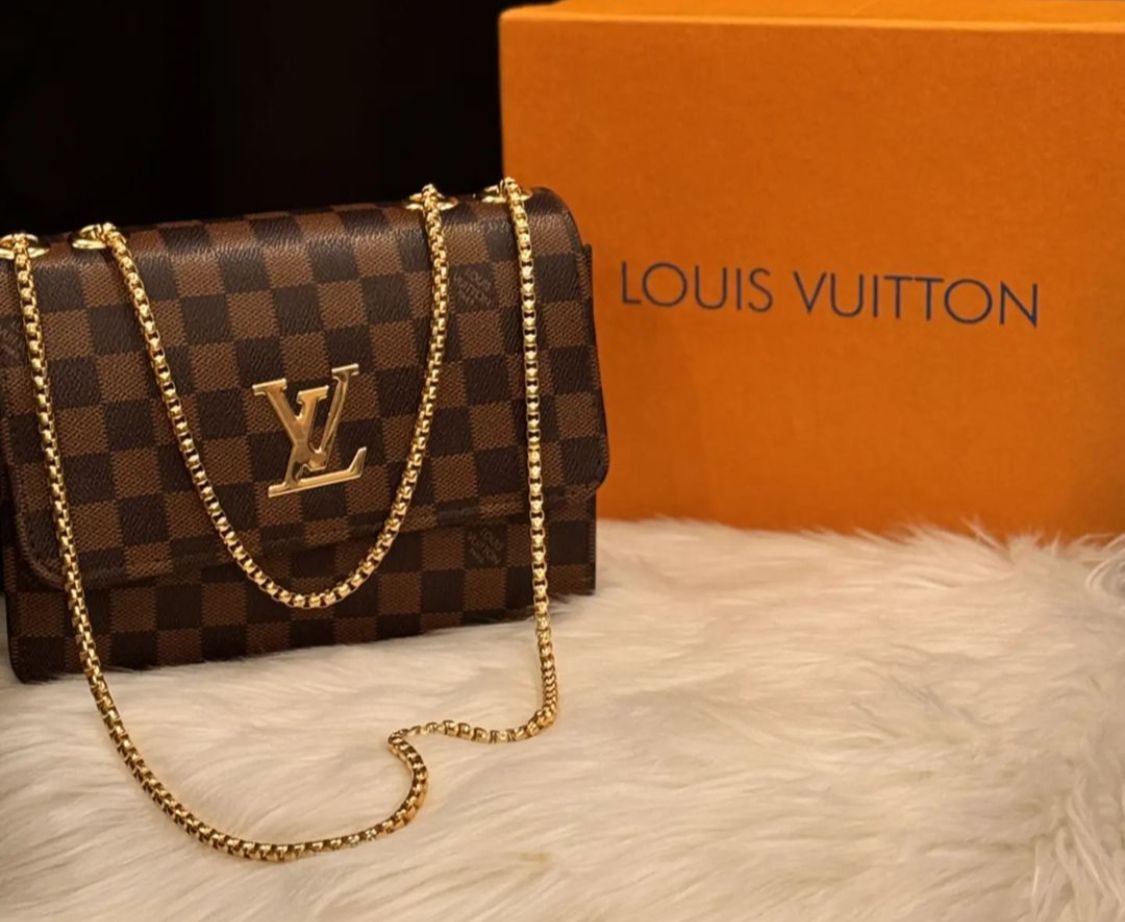 Lv check cross body