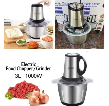 Silver Crest SC-01 Multi Functions Meat Chopper (3 Litr) Steel Bowl – 1000W brand silver crest