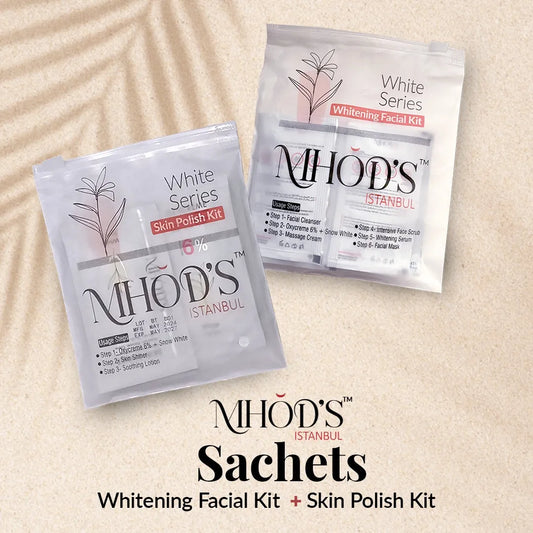 MHODS ISTANBUL Sachets Whitening Facial Kits + Skin Polish Kits