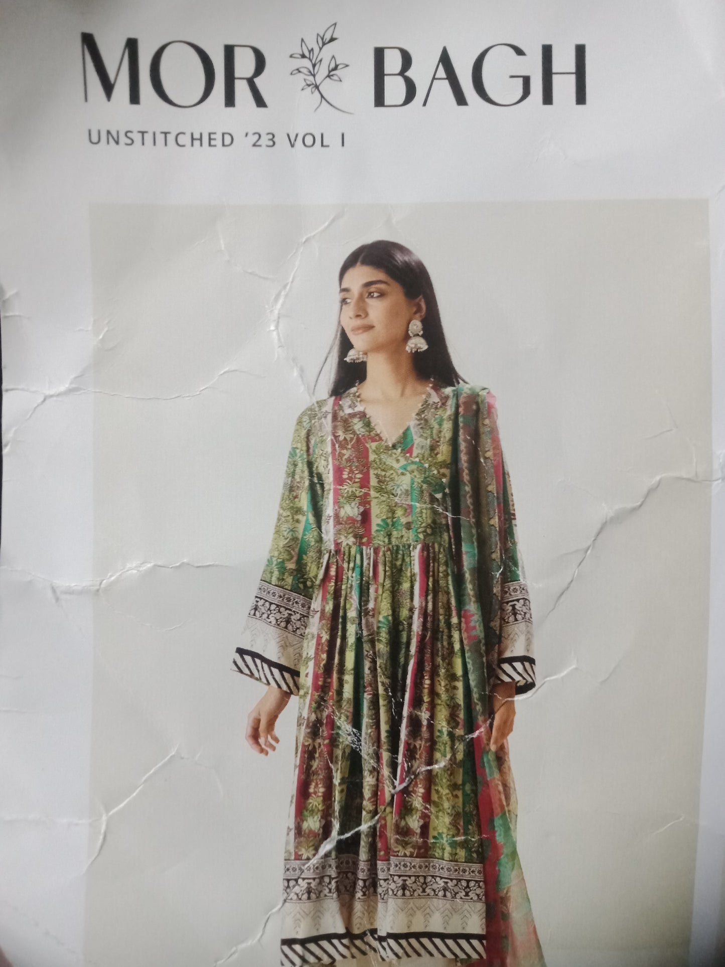 Morbagh unstitched 3 pc suit