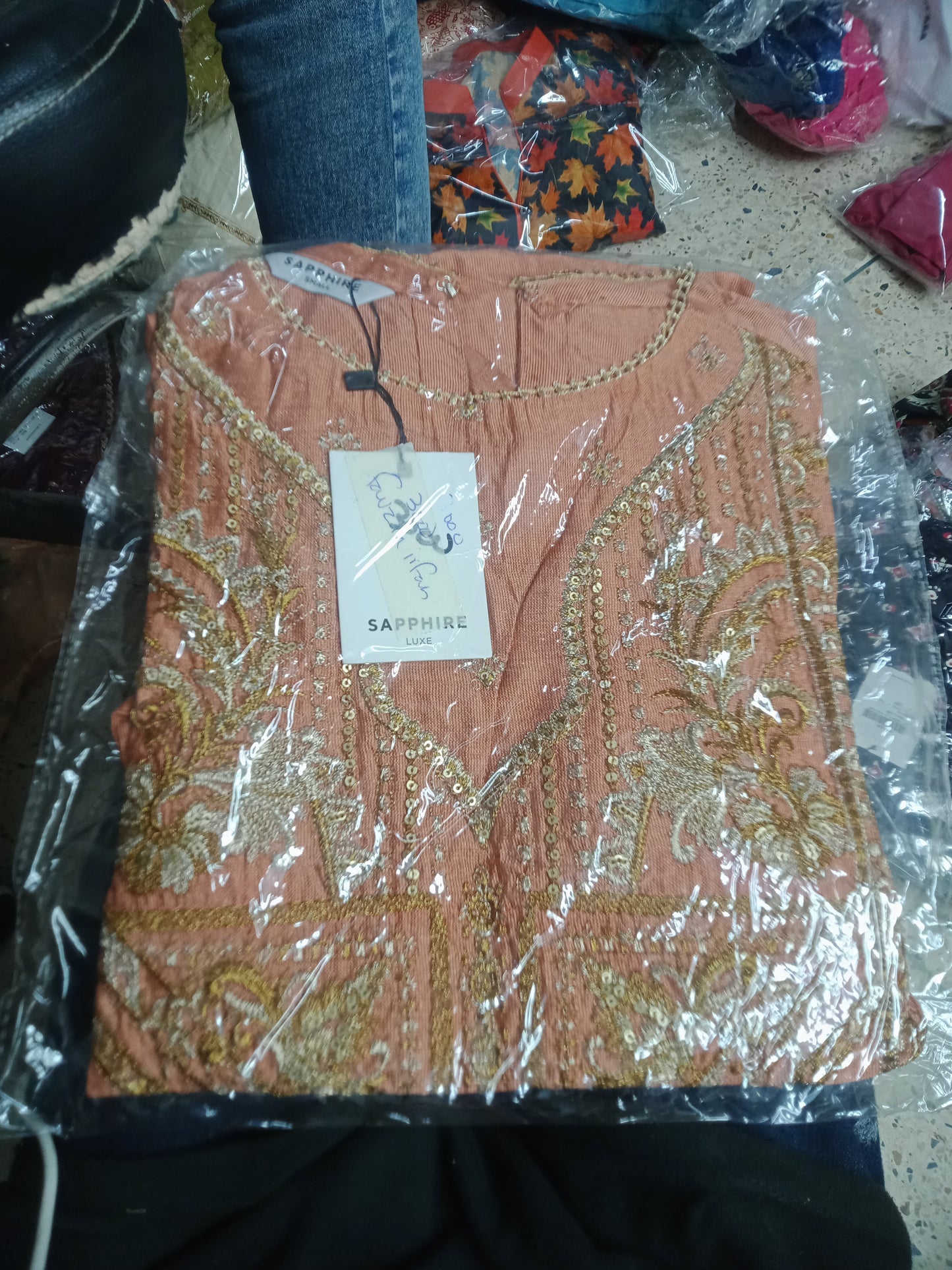 Sapphire khaddar embroidered kurti